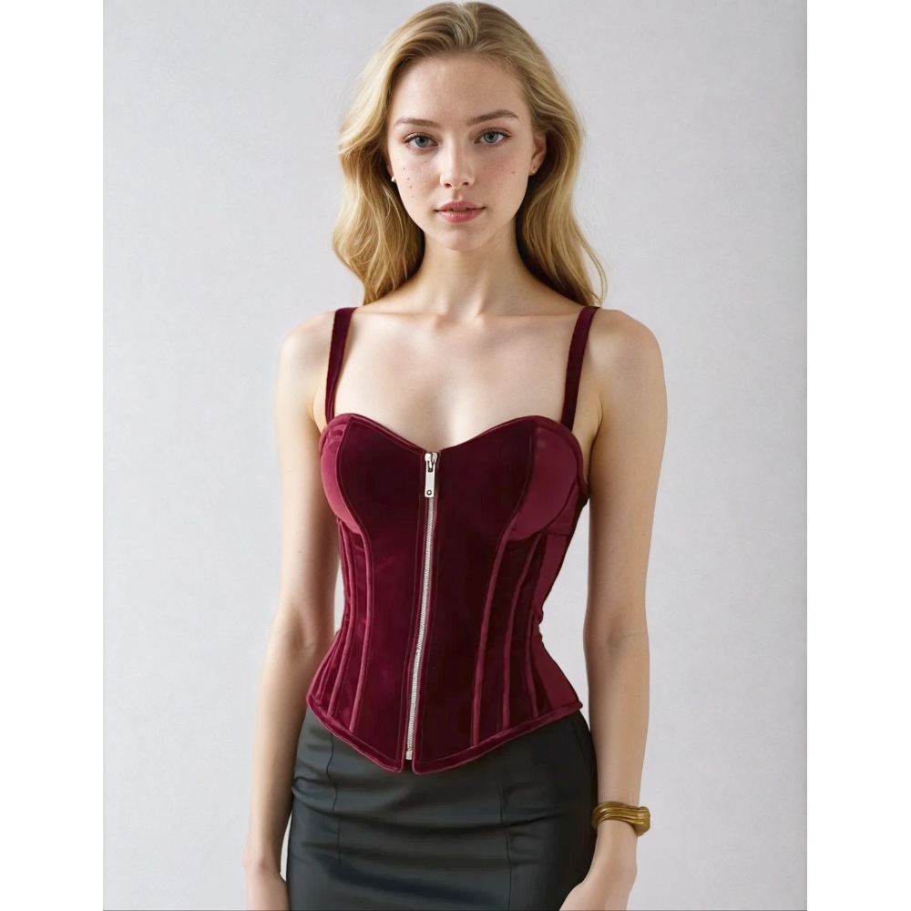 Attitude Corsets - Adken Overbust korset - Rood